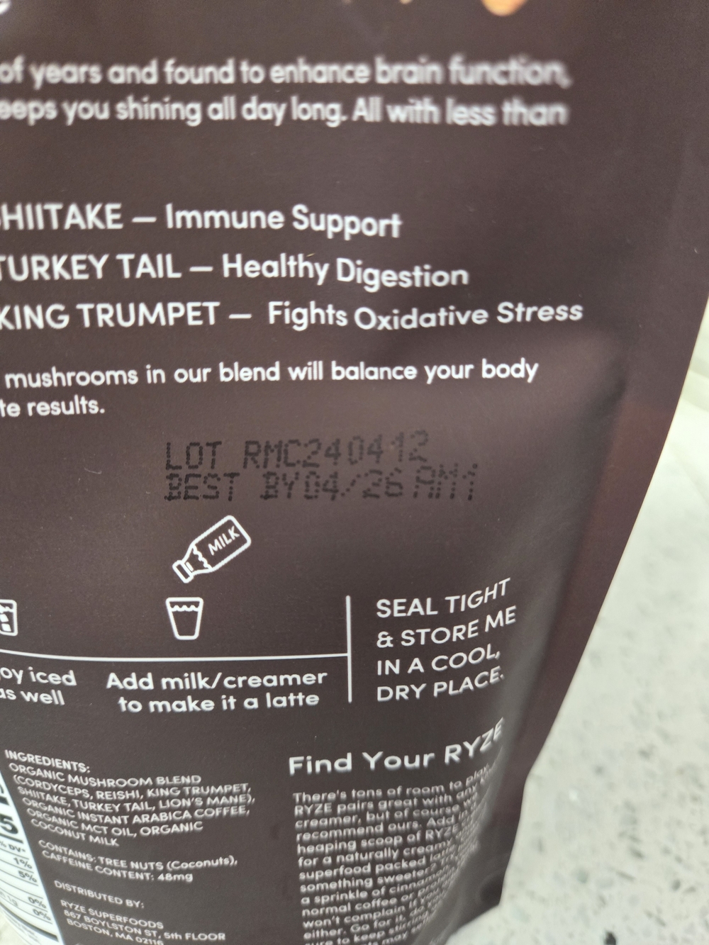 RYZE Mushroom Coffee - Brown & Orange Pack - Picture 6 of 6